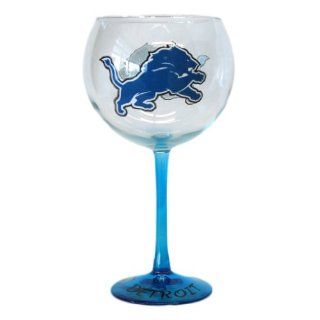 NFL Detroit Lions Hand Crafted Balloon Wine Glass, 20 Ounce Sports & Outdoors