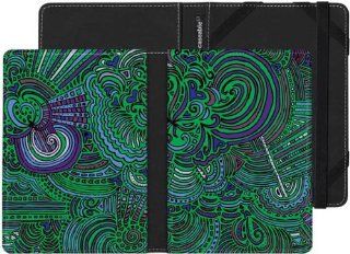 Kindle Touch Case with "Drawing Meditation Jungle Green" Design by Kaitlyn Parker  Players & Accessories