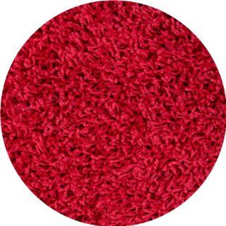 7 Ft Round Red Shag Rug  Area Rugs  
