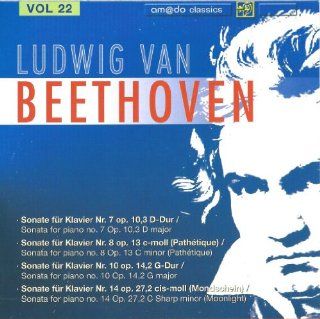 Beethoven Complete Works [Disc 22] Piano Sonatas Nos. 7,8,10 &14; No. 7 in D major, Op. 10 No. 8 in C minor, Op. 13 No.10 in G major, Op. 14 No.14 In C Sharp Minor, Op. 27/2 Music