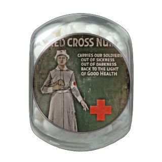 WWI Nurse Raising Funds Glass Jars