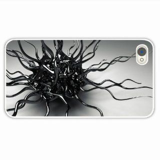 Custom Designer Apple Iphone 4 4S 3D Metal Alloy Black Silver Form Of Girlfriend Present White Cellphone Shell For Everyone Cell Phones & Accessories