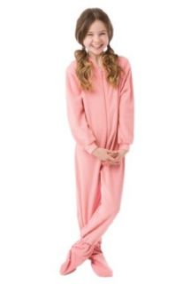Big Feet Pjs (603) Kids Pink Fleece Footed Pajamas Clothing