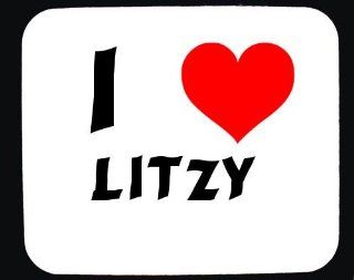 I Love Litzy custom mouse pad (first name/surname/nickname) 