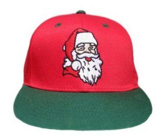 Cameron Sports Vintage Santa Claus Snapback Hat Cap   2 Tone  Sports Fan Baseball Caps  Sports & Outdoors