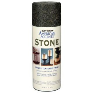 Rust Oleum American Accents 12 oz. Stone Granite Stone Textured Finish Spray Paint 238323