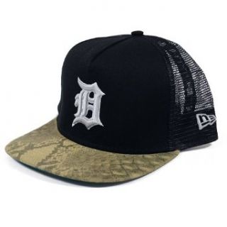 Detroit Tigers New Era Team A Frame Snaketruck Strapback Hat Clothing