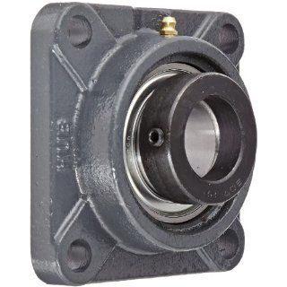 Hub City FB220URX1 3/8 Flange Block Mounted Bearing, 4 Bolt, Normal Duty, Relube, Eccentric Locking Collar, Narrow Inner Race, Cast Iron Housing, 1 3/8" Bore, 1.945" Length Through Bore, 3.622" Mounting Hole Spacing Industrial & Scienti