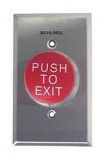 Schlage Electronics 623RD EX DA Pushbutton 1 5/8 Red Exit Delay Action Door Lock Replacement Parts