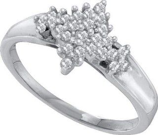 0.25CTW DIAMOND CLUSTER RING Jewelry