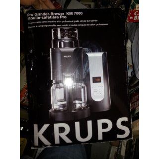 KRUPS KM700 Grind and Brew Coffee Maker with Stainless Steel Conical Burr Grinder, 10 cup, Black Kitchen & Dining