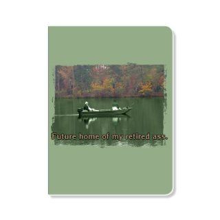 ECOeverywhere Fishing Retired Journal, 160 Pages, 7.625 x 5.625 Inches, Multicolored (jr14244)  Hardcover Executive Notebooks 