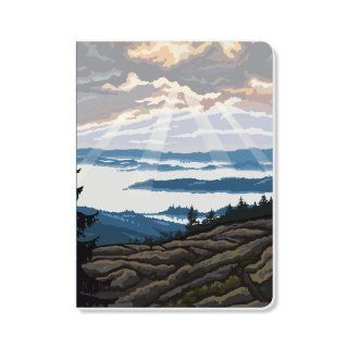ECOeverywhere Beams of Light Journal, 160 Pages, 7.625 x 5.625 Inches, Multicolored (jr11744)  Hardcover Executive Notebooks 