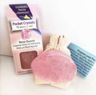 "Pocket Crystals, The Power Is Real" Rose Quartz Crystal, Madagascar. Every single one of our crystals is chosen for its' high vibration and positive working energy. Health & Personal Care