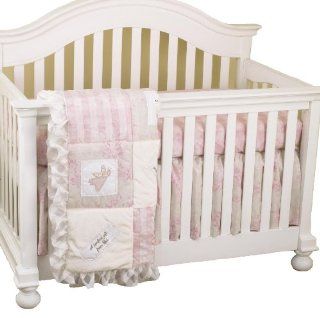 Cotton Tale Designs Heaven Sent Bedding Set, Pink/Cream, 3 Piece  Crib Bedding Sets  Baby