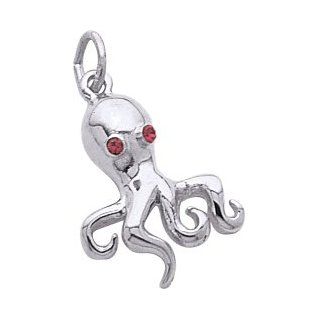 Rembrandt Charms Octopus Charm, Sterling Silver Jewelry