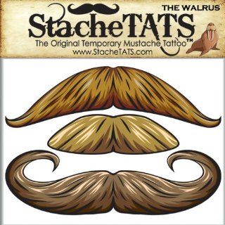 StacheTATS The Walrus Temporary Mustache Tattoo Toys & Games