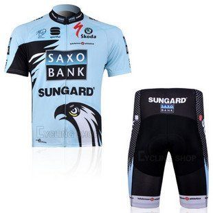 2010 SAXO BANK cycling jersey+shorts(available SizeS, M, L, Xl, Xxl, XXXL)  Cycling Gloves  Sports & Outdoors