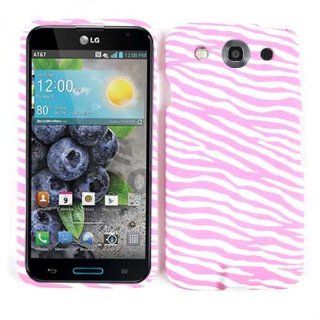 For Lg Optimus G Pro E980 L Pink Zebra On White Matte Texture Case Accessories Cell Phones & Accessories