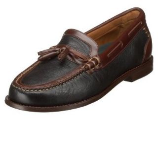 H.S. Trask Men's Elkhorn Loafer, Black/Chocolate, 11.5 M Shoes