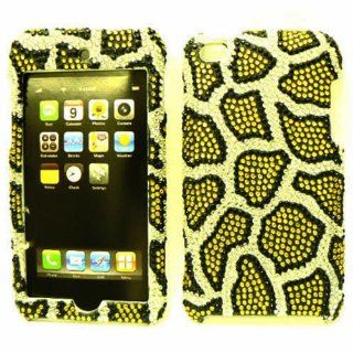 APPLE IPOD ITOUCH 4 LEOPARD BLING CASE ACCESSORY SNAP ON PROTECTOR ACCESSORY Cell Phones & Accessories