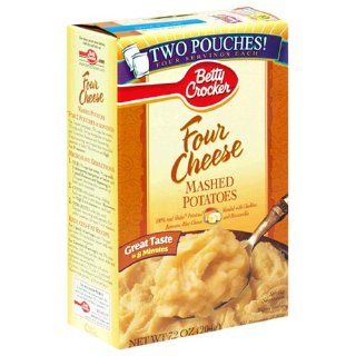 Betty Crocker Four Cheese Mashed Potatoes, 7.2 Ounce Boxes (Pack of 12)  Grocery & Gourmet Food