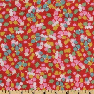 58'' Wide Stretch Rayon Blend Jersey Knit Shadow Tulip Multi/Red Fabric By The Yard