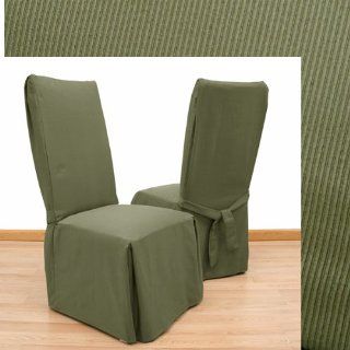 Elegant Ribbed Willow Dining Chair Covers Set of Four 636   Dining Chair Slipcovers