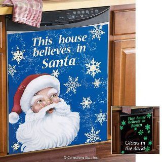 Santa Claus Christmas Dishwasher Cover Magnet  