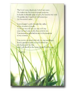Psalm 23 Poster Print. A Psalm of David. Christian Bible Verse, "The Lord is my Shepherd, I Shall Not Want" 23rd Psalm English Standard Version. 11" x 17"  