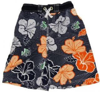 Nautica Toddler Boys Hibiscus Pull On Swimwear Shorts Trunks 7 Y Multi Pants Clothing