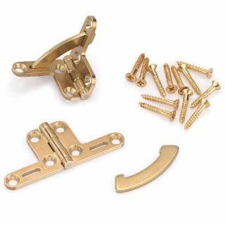 Brusso Solid Brass Quadrant Hinge HD 638 PR   Cabinet And Furniture Hinges  