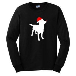 Christmas Labrador Retriever Cute Lab Red Nose Long Sleeve T Shirt Clothing