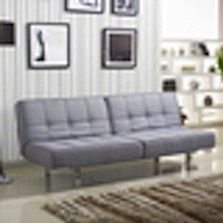 Comfortable Grey Tufted Sofa Bed for Living Room or Den Great for Guest  