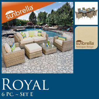 Royal Vintage Stone 13 Piece Sunbrella Outdoor Wicker Patio Furniture Set R06es6  Outdoor And Patio Furniture Sets  Patio, Lawn & Garden