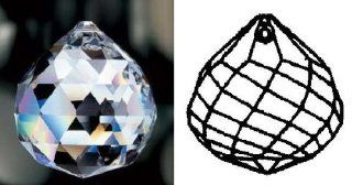 Swarovski Spectra Crystal Mozart Twist Ball 40 mm #8290 8550 40 Set of 10pc