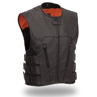 First Manufacturing Men's Updated SWAT Team Style Vest (Black, Medium) Automotive