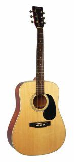 Johnson JG 645 NA 645 Player Series Acoustic Guitar Musical Instruments