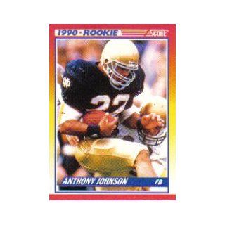 1990 Score #624 Anthony Johnson RC Sports Collectibles