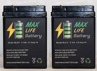 BATTERY SW645 SUNNYWAY SHENZHEN 6V 4.5AH EACH   2 Pack Electronics