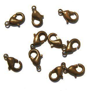 Lobster Clasp DuroPlateTM Chocolate 11mm (Pack of 10)