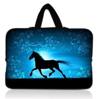NEW blue & Horse 14" 14.4" 14.5" inch Notebook Laptop Case Sleeve Carrying bag Cover with Hide Handle for Dell Alienware M14x /Sony VAIO,CW,CS/Apple Macbook Pro New Retina 15" /Lenovo/ASUS/Toshiba/Samsung /DELL Inspiron 14R Vostro L