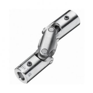 Curtis CJ648DBKW1SS Double Universal Joint, Bored Hub, Setscrew, Alloy Steel, Inch, 5/8" Bore, 1 1/4" OD, 5 5/8" Overall Length, 3/16" x 3/32" Keyways, 5/16 18 NC Setscrew Size Pin And Block Universal Joints Industrial & Scie