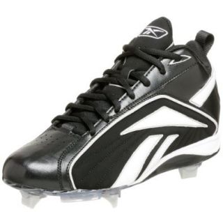 Reebok Men's Vero FL CU Mid II Baseball Cleat,Black/White,8 M Shoes