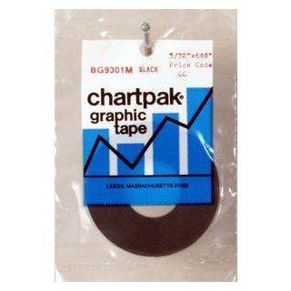 Chartpak Tape Bg9301M Black 3/32In X 648In Ro   Clear Tapes