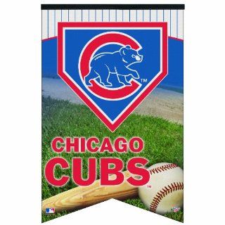 MLB Chicago Cubs Premium Felt Banner 17 by 26 inch  Sports Fan Outdoor Flags  Sports & Outdoors