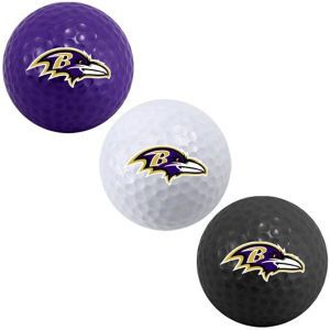 Baltimore Ravens Team Golf 3pk Golf Ball Set