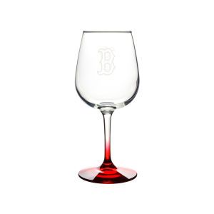 Boston Red Sox Boelter Brands Satin Etch Wine Glass