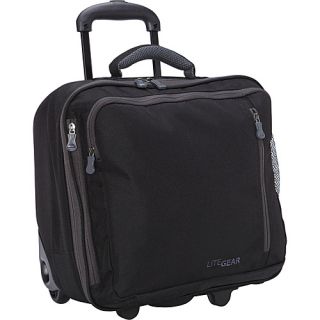 Hybrid Rolling Tote Black   Lite Gear Wheeled Business Cases