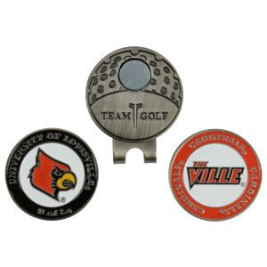 Louisville Cardinals Team Golf Marker Cap Clip 2pk